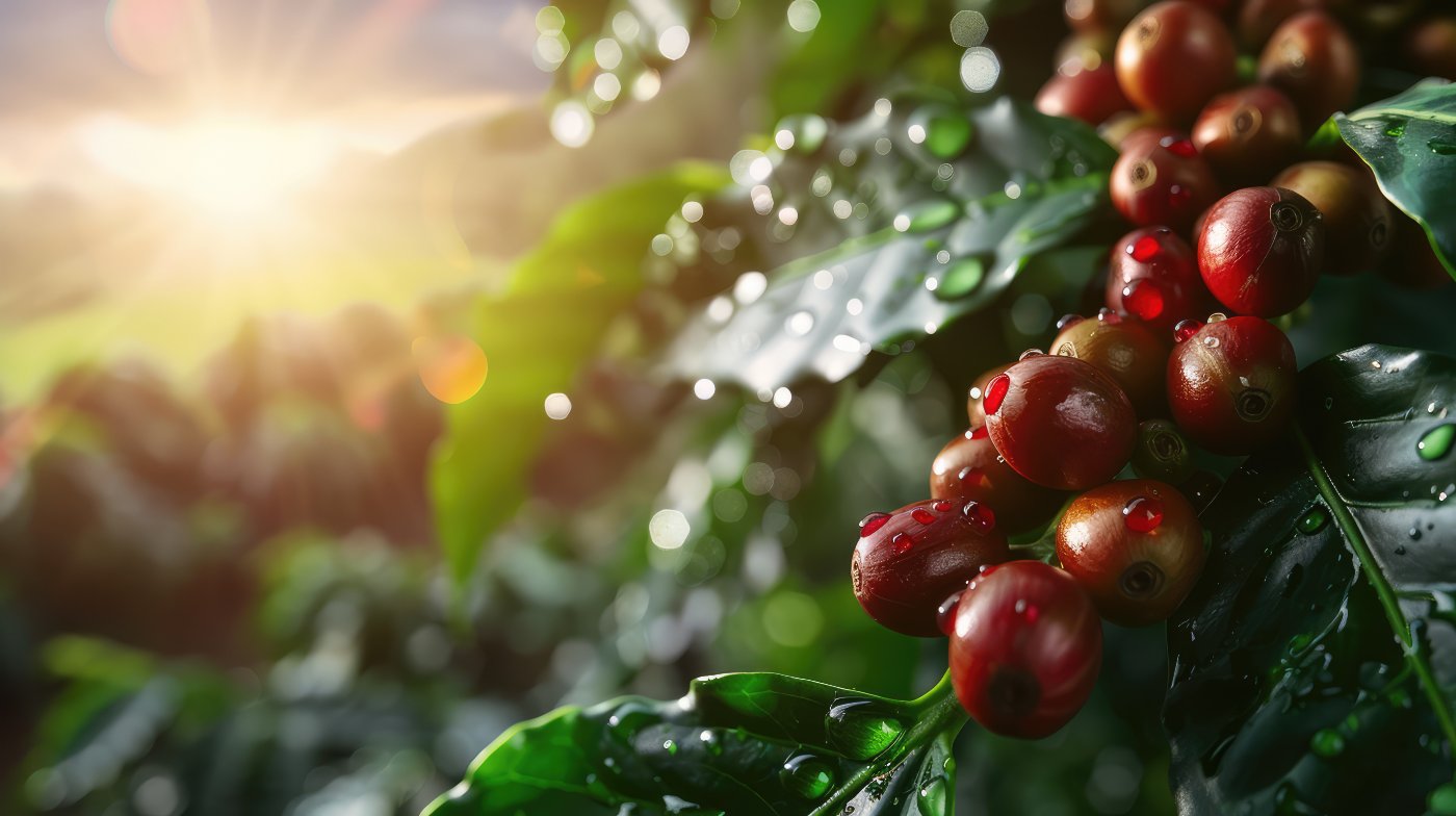 granos de cafe sanos