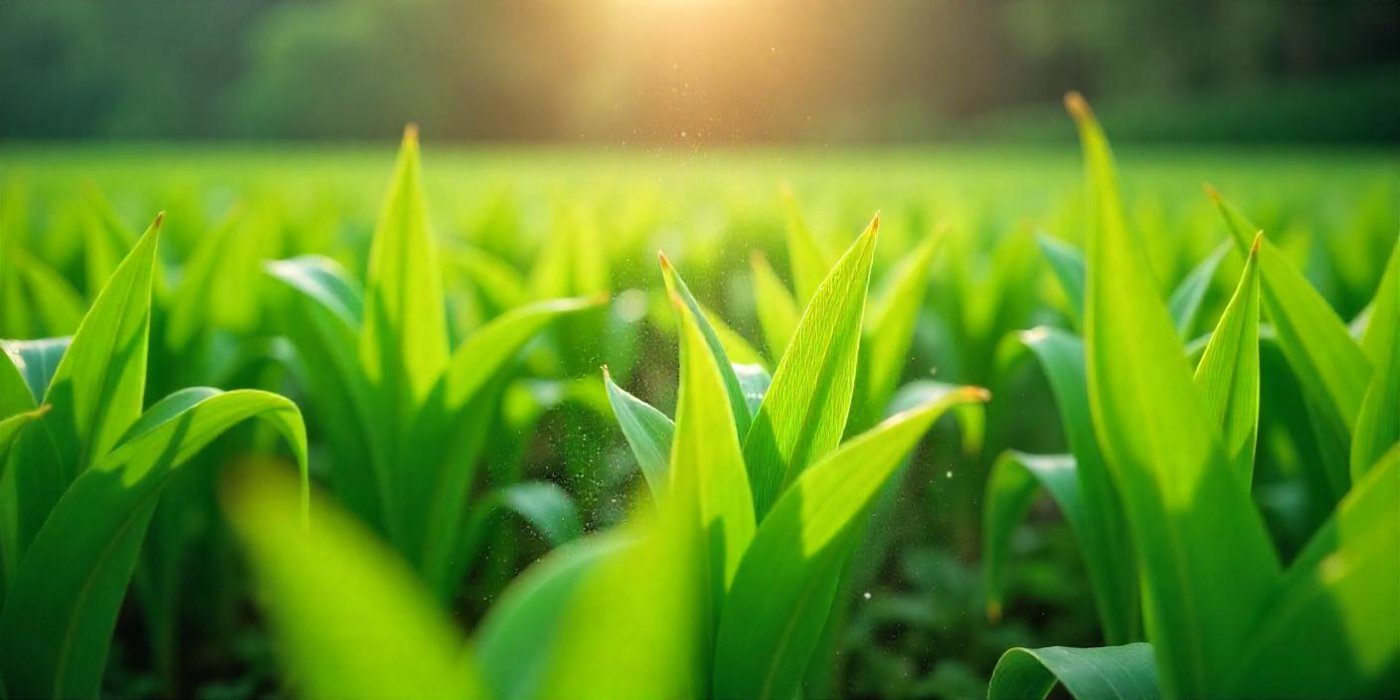 plantas verdes y sanas