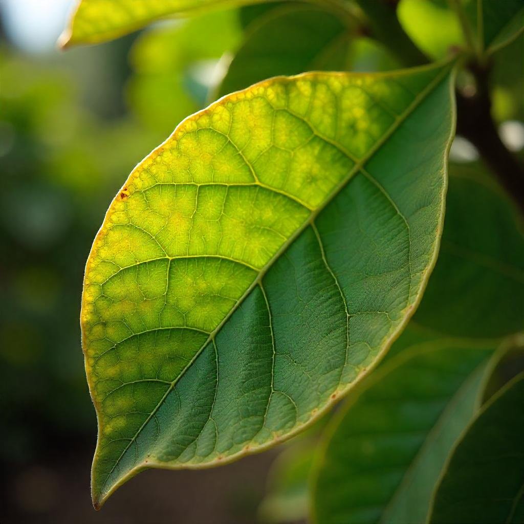 Hoja con rayos de luz&nbsp;