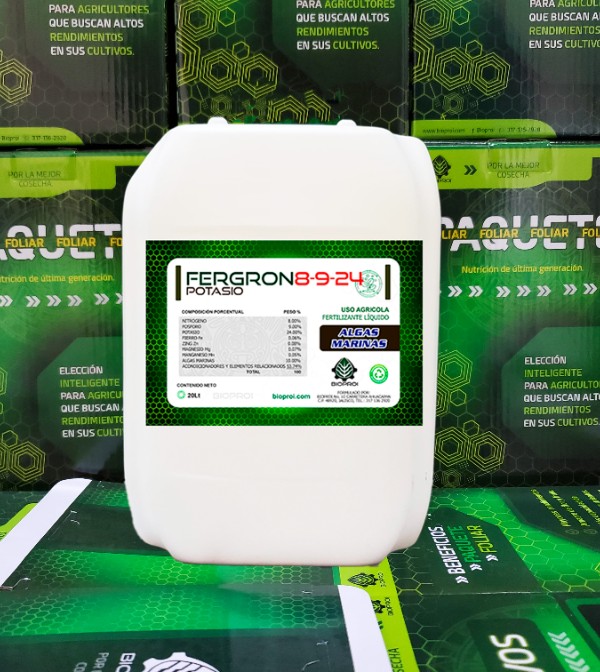 Producto FERGRON 8-9-24 de bioproi Fertilizante Liquído 