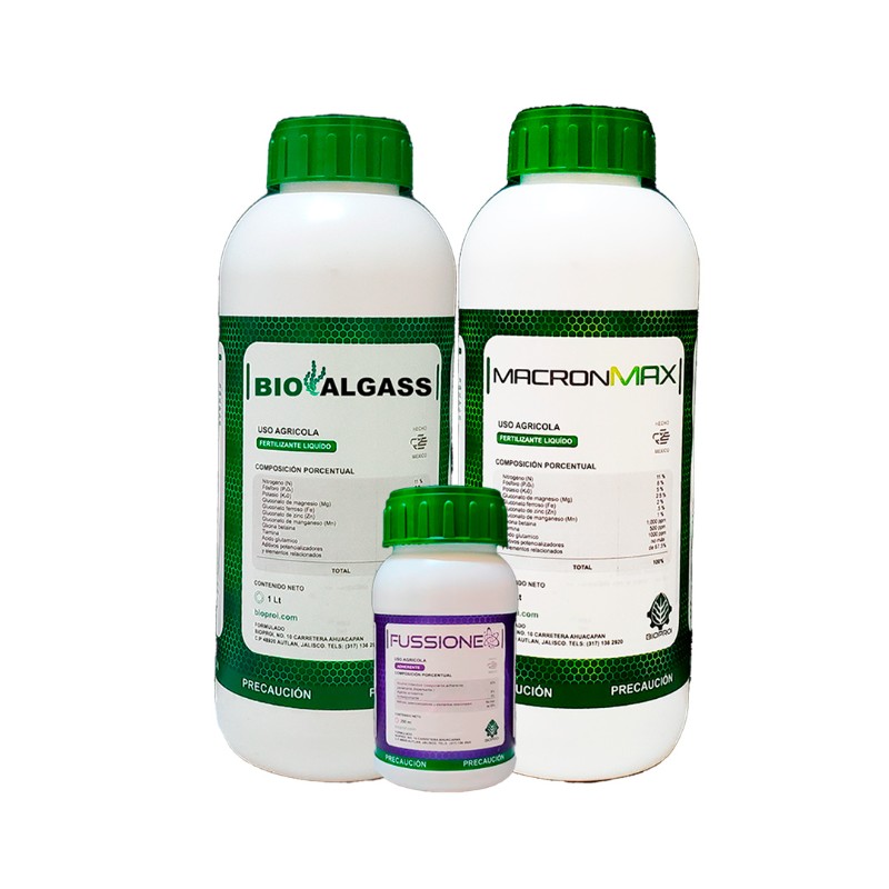 Producto Paquete Foliar 1 de Nutrición para Aguacate de bioproi 