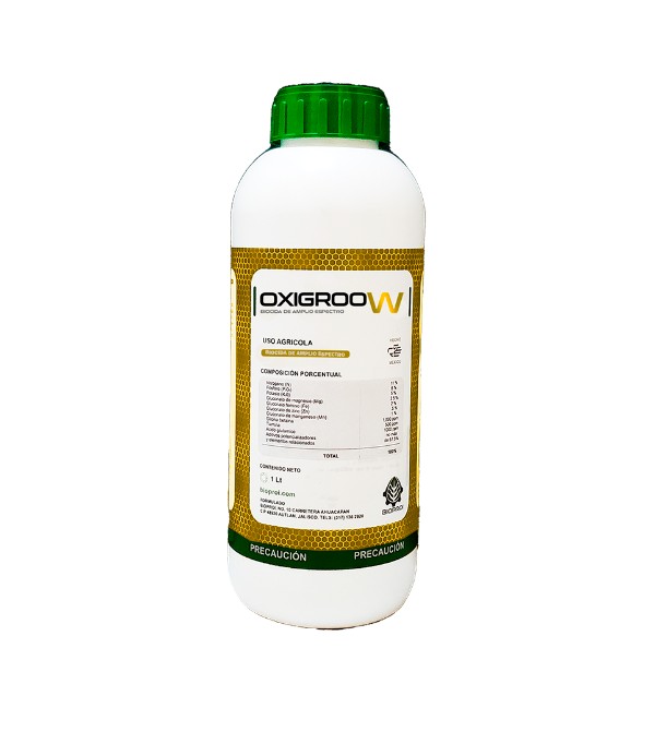 Producto OXIGROOW de bioproi Biocida de amplio espectro