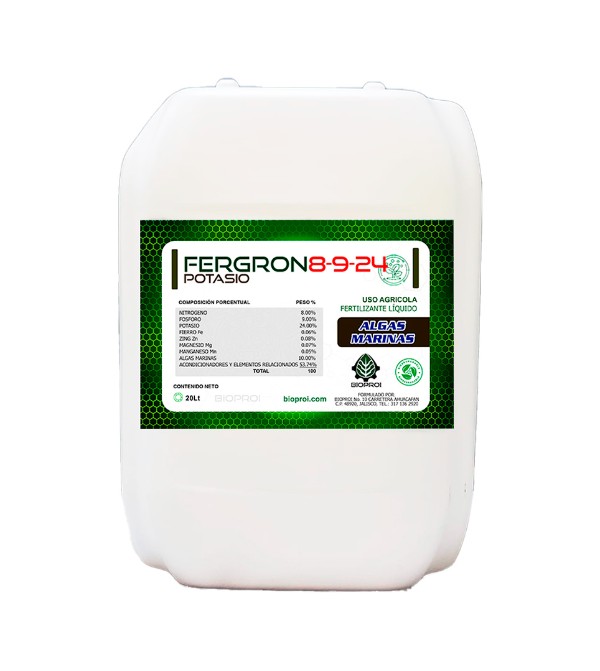 Producto FERGRON 8-9-24 de bioproi Fertilizante Liquído 