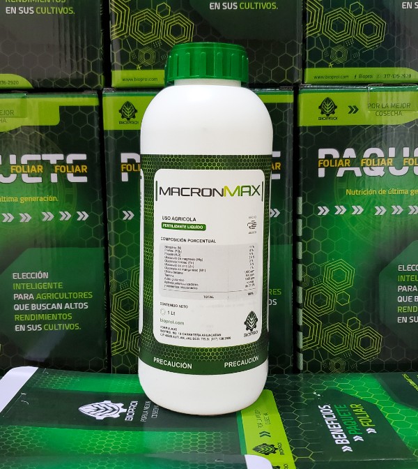 Producto MACRON-MAX de bioproi Fertilizante Liquido 